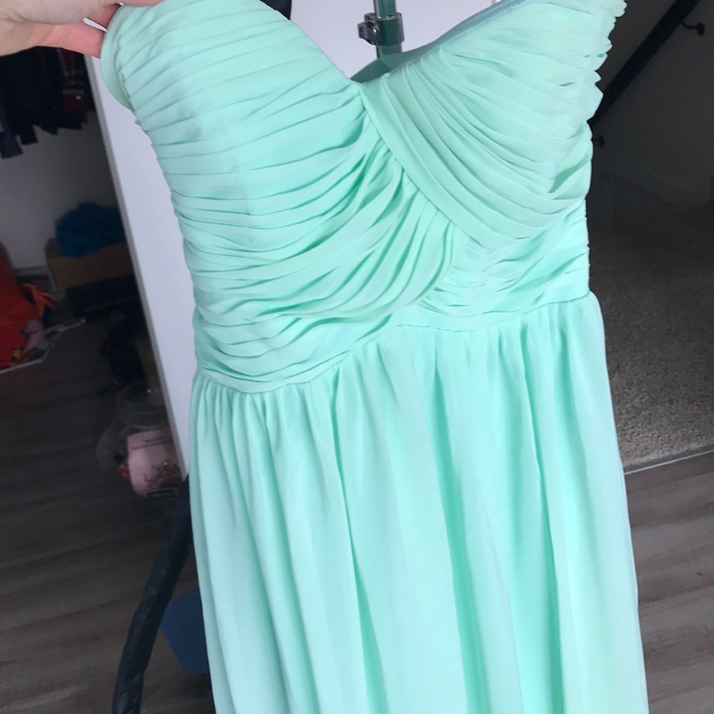 Prom dress mint green - strapless